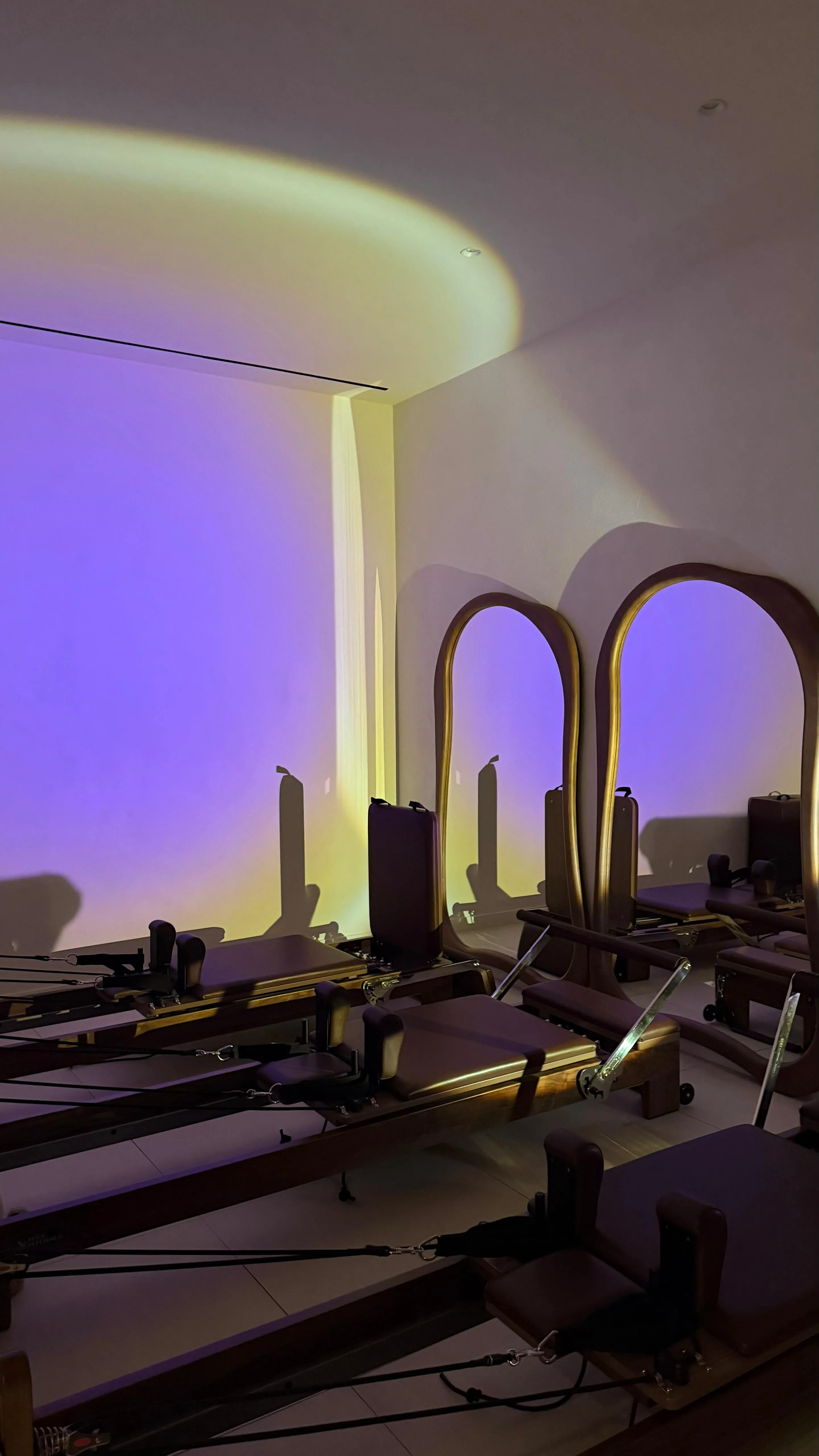 Minimalist and clean practice space